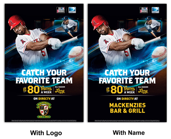 MLB EXTRA INNINGS<sup style="font-size:10px;">&reg;</sup><br />CUSTOMIZABLE VINYL<br />"PLAYER" POSTER