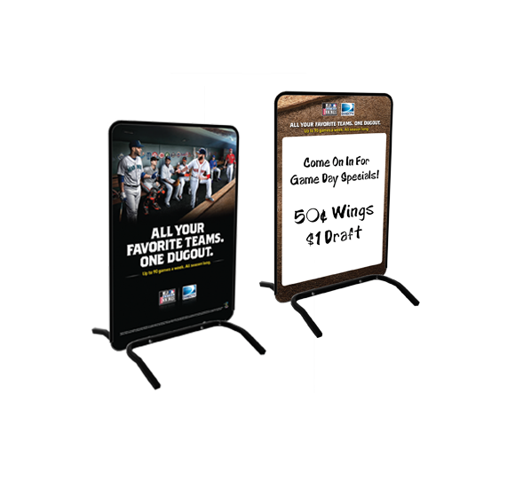 MLB EXTRA INNINGS 2 SIDED OUTDOOR  SIDEWALK TALKER