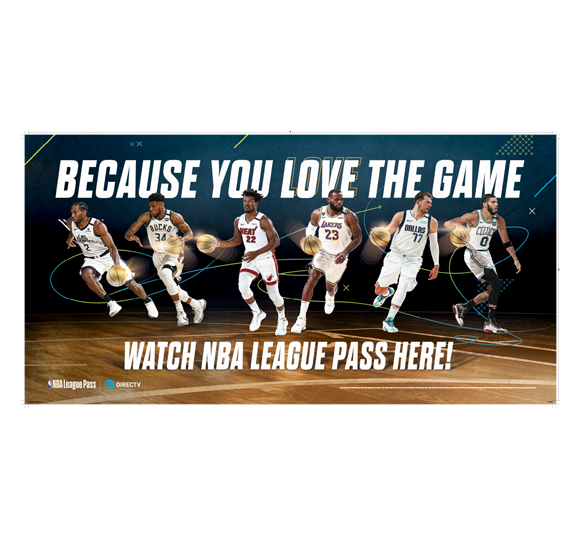 NBA Basketball Sign Banner