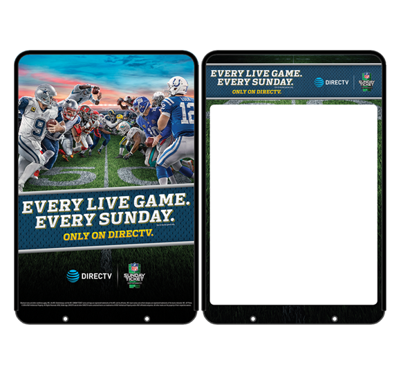 NFL SUNDAY TICKET 2-SIDED OUTDOOR  SIDEWALK TALKER (SIGN ONLY)