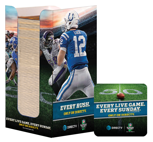 DIRECTV/NFL SUNDAY TICKET DOUBLE-SIDED COASTER