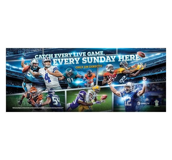 2021 DIRECTV Sunday Ticket NFL Football Banner 2x5 ft Mancave Outdoor Brand  New