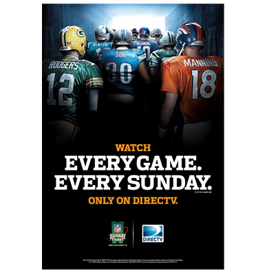 NFL SUNDAY TICKET™<br />WALL/WINDOW POSTER